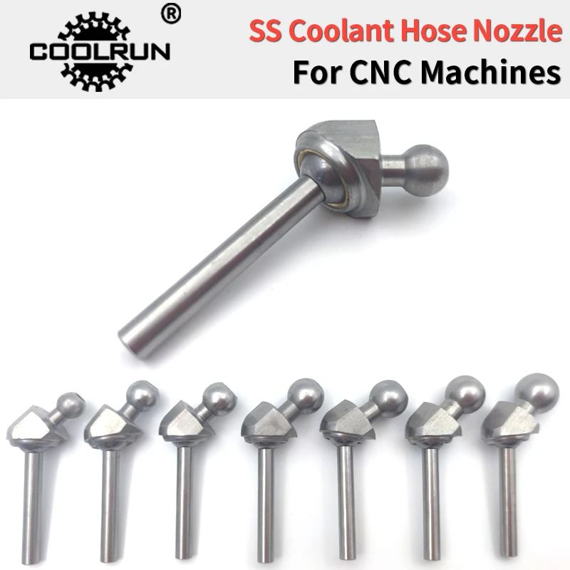 CoolRun Stainless Steel Spherical Mount Nozzles For CNC Lathes Toolholder Special Tooling VDI Holders CNC Lathe Tooling Screw