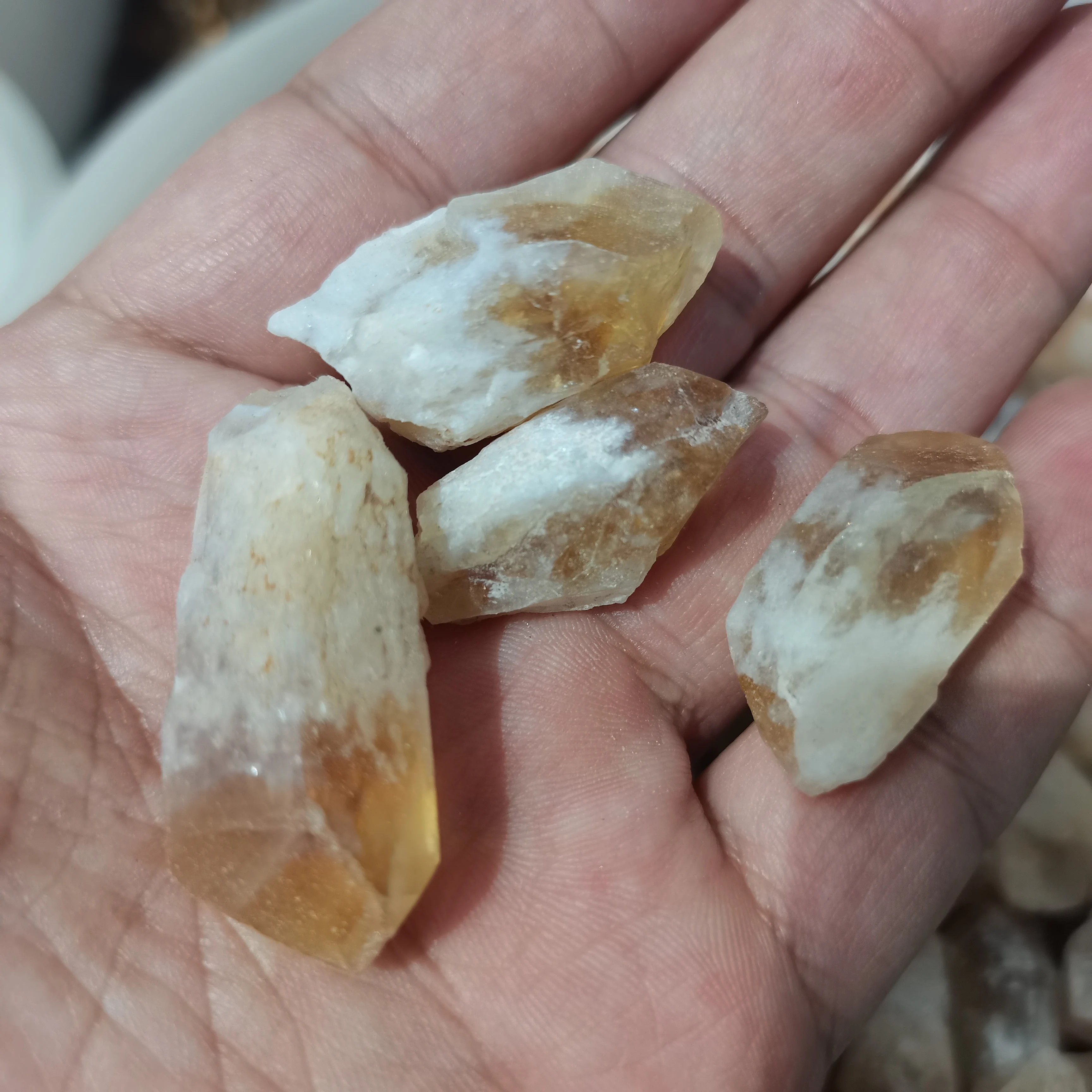 300g Natural Topaz Point Raw Crystal Rock Mineral Specimen, Energy Healing Stone, Home Decor, DIY Gift, Aquarium Stone Ornament