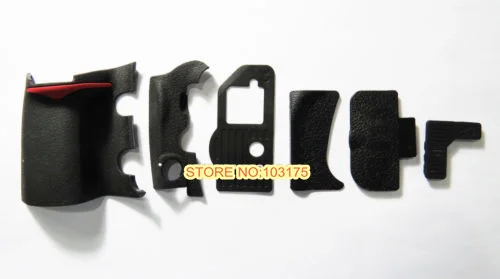 6 Pieces Grip Rubber Unit Part For Nikon D300 DSLR Camera Replacement+ Adhesive tape