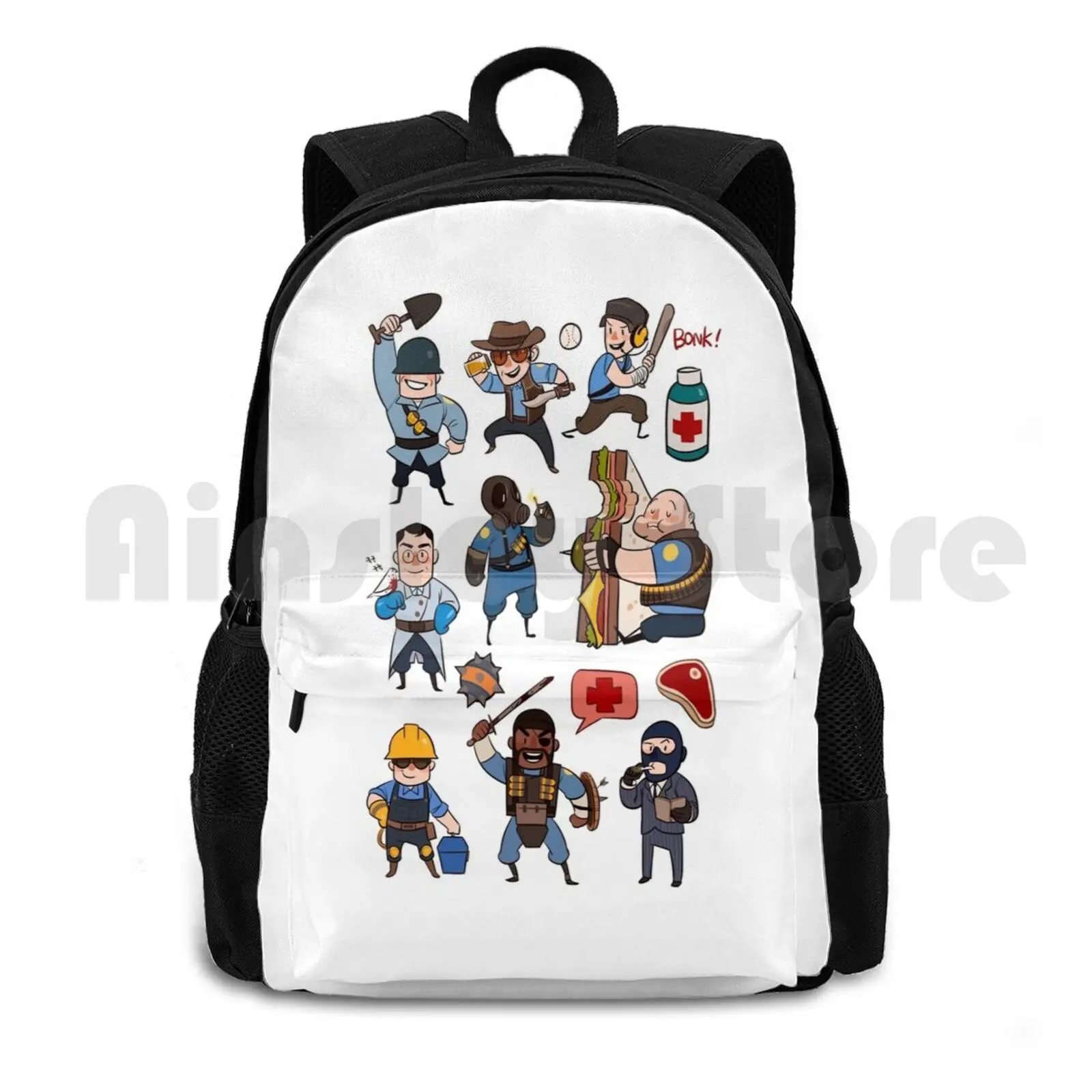 Team Fortress 2 / Sd All Class Outdoor Hiking Backpack Waterproof Camping Travel Tf2 Team Fortress 2 Team Fortrss 2 Tf2 Cute