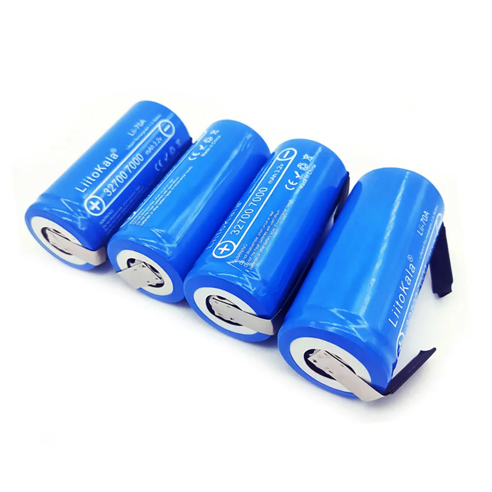 2020 LiitoKala Lii-70A High power 3.2 V 32700 7000mAh battery 6500mAh LiFePO4 35A 55A Continuous Discharge battery+Nickel Sheets