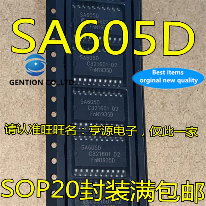 10 قطعة SA605 SA605D SOP-20 استقبال IC رقاقة في الأسهم 100% جديد و الأصلي