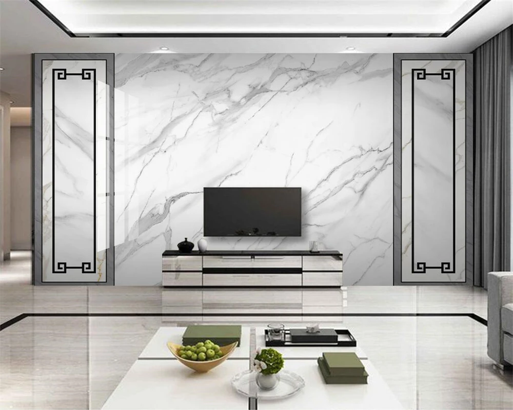 beibehang Customized modern papel de parede new marble pattern stone TV bedroom living room background wall panel wallpaper