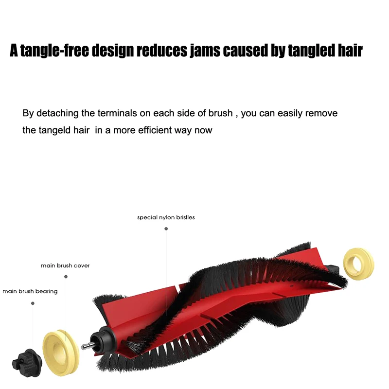 Accessoires de rechange pour aspirateur Xiaomi Roborock S6 S5 MAX S60 S65 S5 S50 E25 E35, rouleau principal, brosse latérale, filtre HEPA