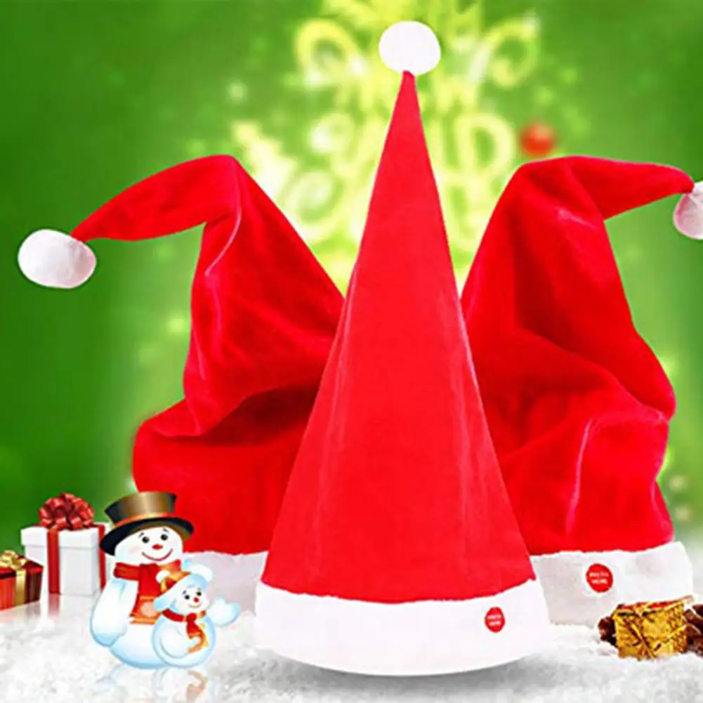 Electric Christmas Hat With Music Dancing Cap For Children Christmas Gift Happy Baby Toys For Children