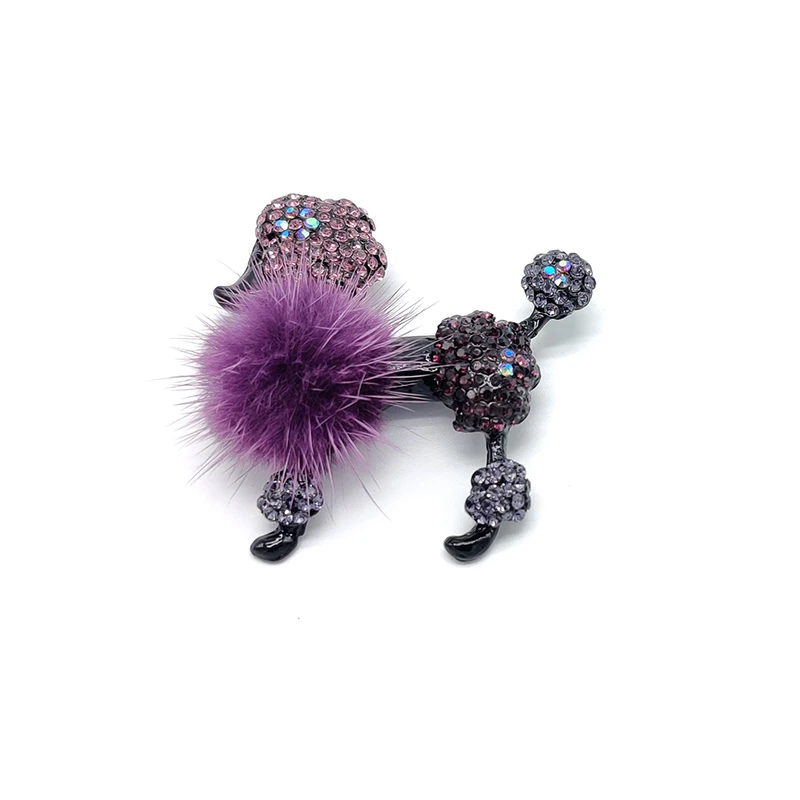 PD BROOCH Broche Poodle Dog Plush, Banquete Festa Acessórios de Vestuário, Presente Bonito Pin Jóias, Moda High-End, Atacado