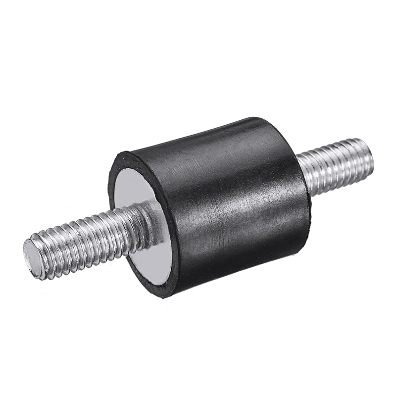 Isolatori vibranti in gomma con filettatura maschio da 4 pezzi, supporti antiammortizzatori M3 M4 M5 M6 M8 M10 per pompa, auto, barca, macchina CNC