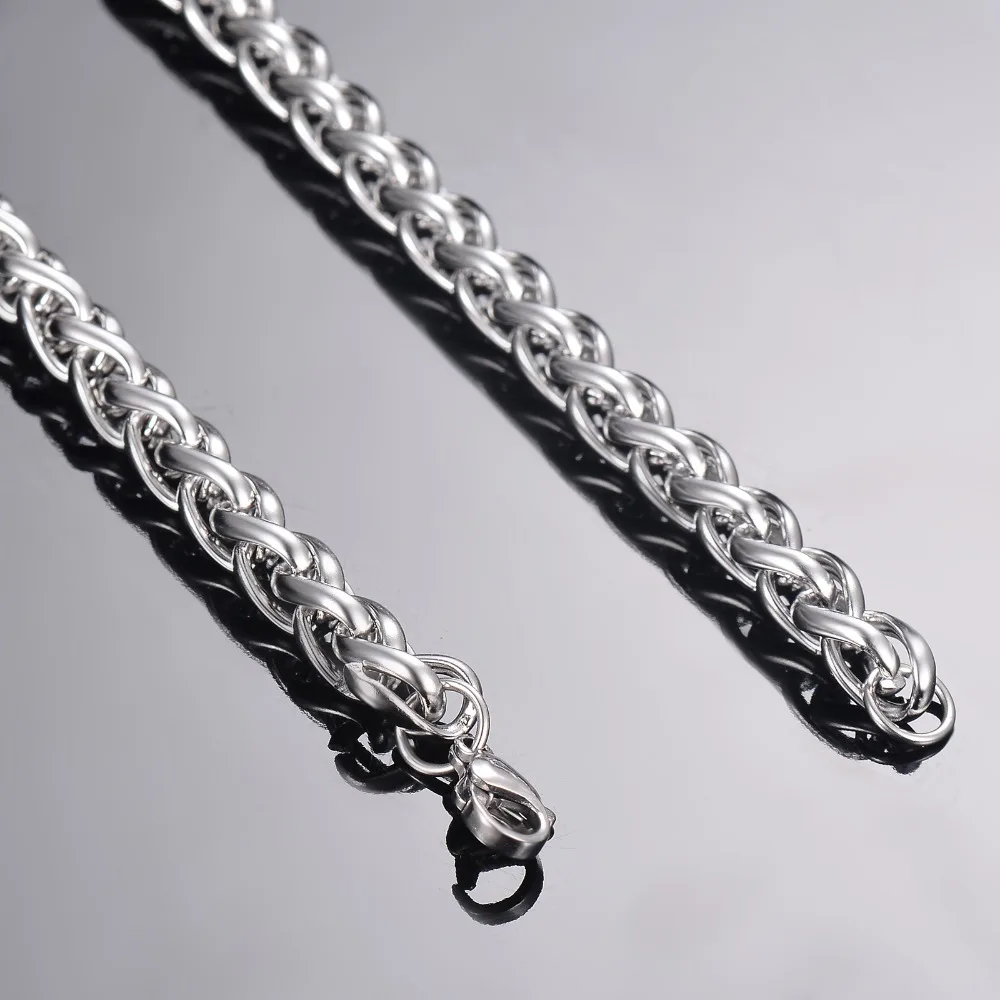 1 Stück Breite 2,5mm/3mm/4mm/5mm/6mm Kielgliederkette Halskette für Männer und Frauen Edelstahlkette – Detail 3