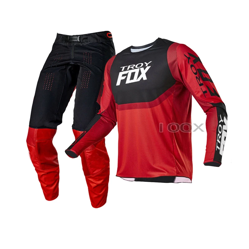 

Troy Fox 2021 360 Voke Motocross MX Jersey Pant Combo Dirt Bike Off Road DH ATV UTV MTB Men's Gear Set