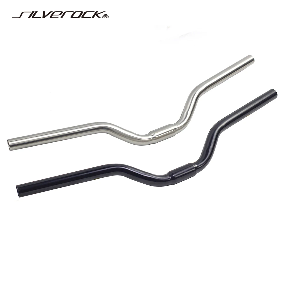 TItanium M Bar Handlebar 25.4mm x 560mm Mid Rise 80mm for Brompton 3sixty Pikes Trifold Folding Bike Ultra Light