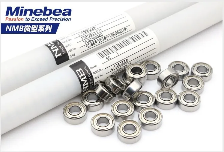 50 Stück NMB Minebea hochwertige Lager, Bohrungsgröße (ID) 1 1,5 2 2,5 3 4 5 6 7 8 9 10 mm, Miniatur-Rillenkugellager – Detail 2