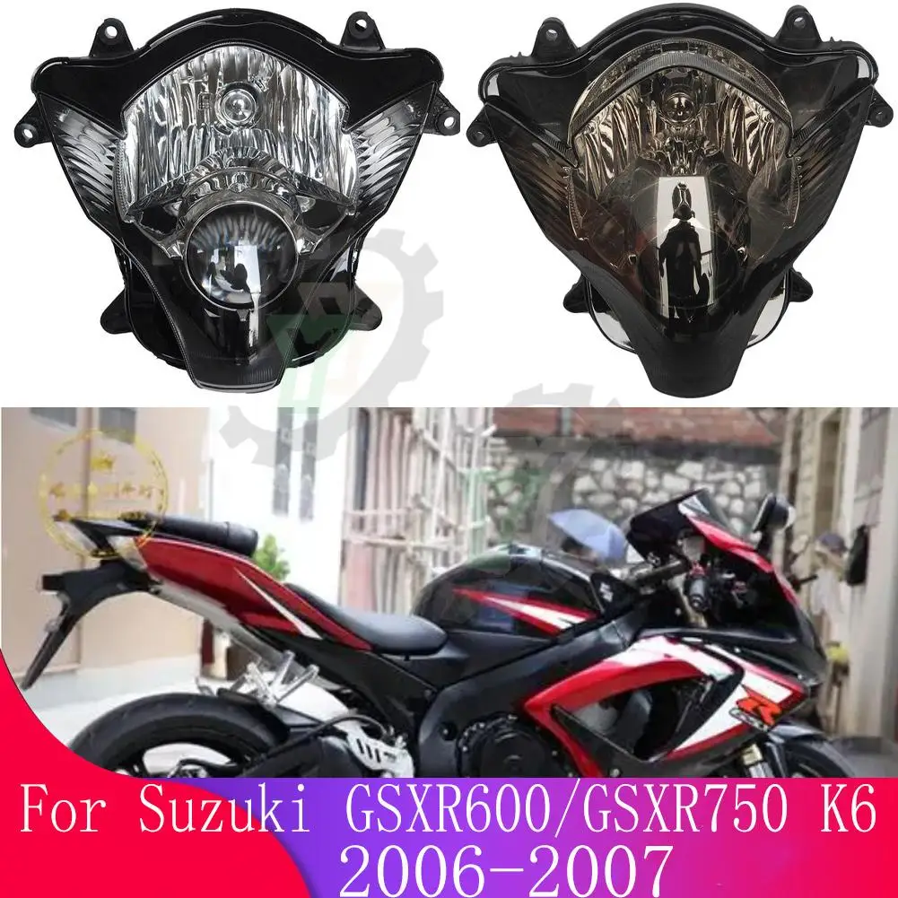 GSXR750/GSXR600 GSX-R Motorcycle Front Headlight Headlamp Head Light Lighting Lamp For SUZUKI GSXR 600/GSXR 750 K6 2006-2007