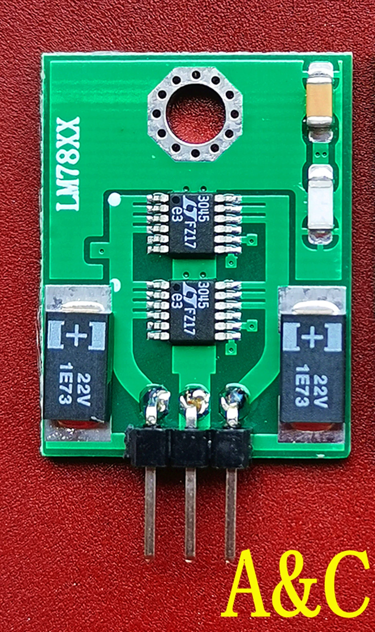 LT3045 to LM7805 linear regulated power supply module low noise DAC digital interface power supply