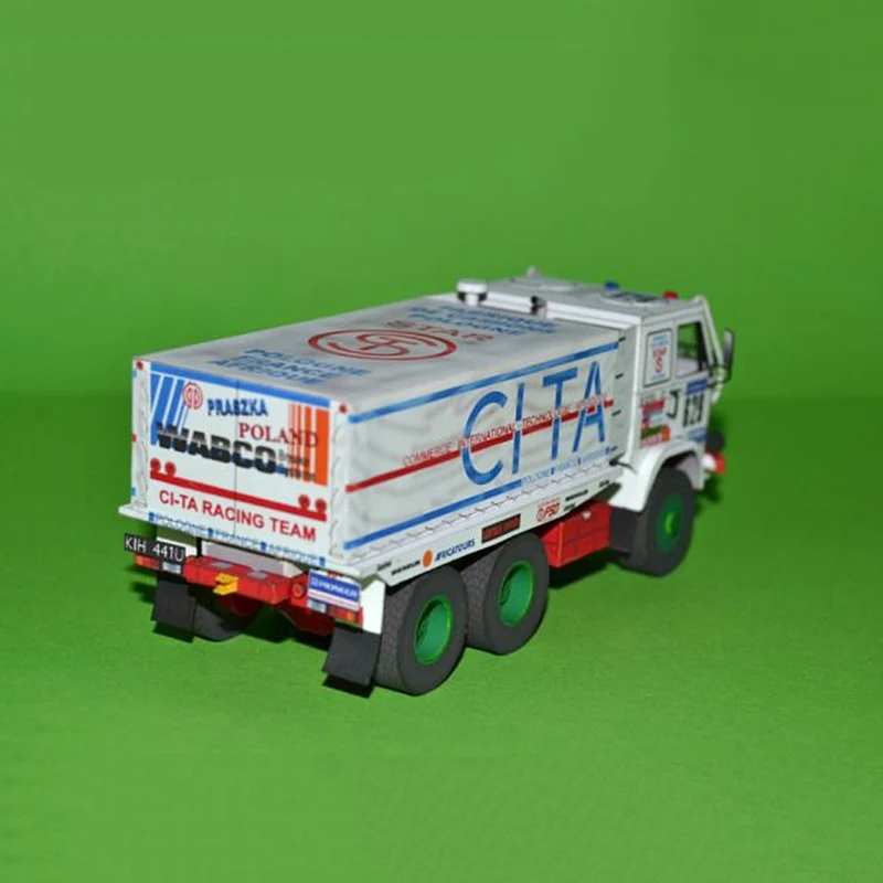 STAR 266 R 1988 Truck 1:53 Dakar Rally Folding Origami Art Mini 3D Paper Model Papercraft DIY Adult Handmade Craft Toys ZX-045