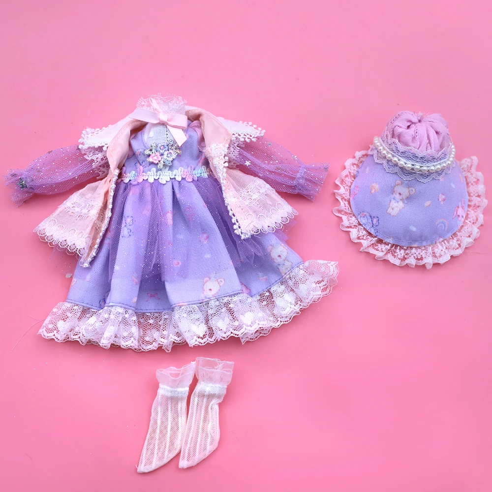 Dream Fairy 1/6 Doll Clothes Little Angel Series Outfits for 28cm Ball-jointed Doll Including Clothes Shoes Underwear Headwear