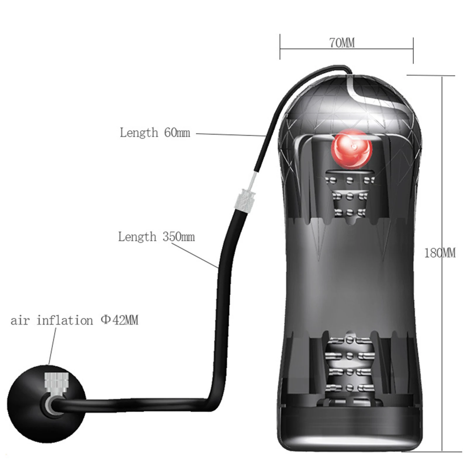 Men Masturbator Penis Pump Vibrator Sucking Portable Vacuum Pump Adult Sex Toys