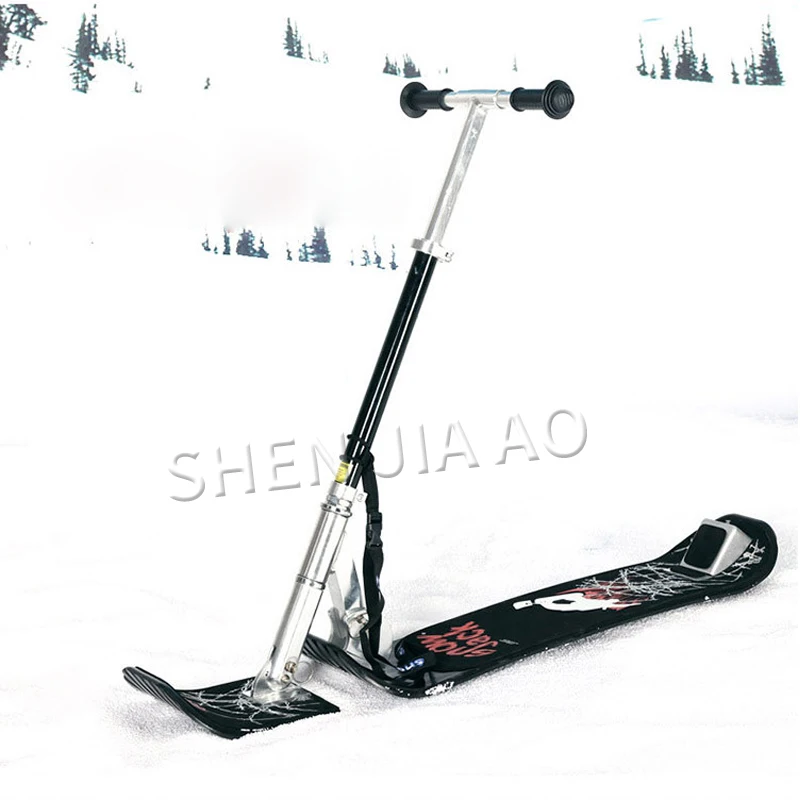 

foldable outdoor sled snow sport sleigh skis winter sledge aluminum for children adult new style