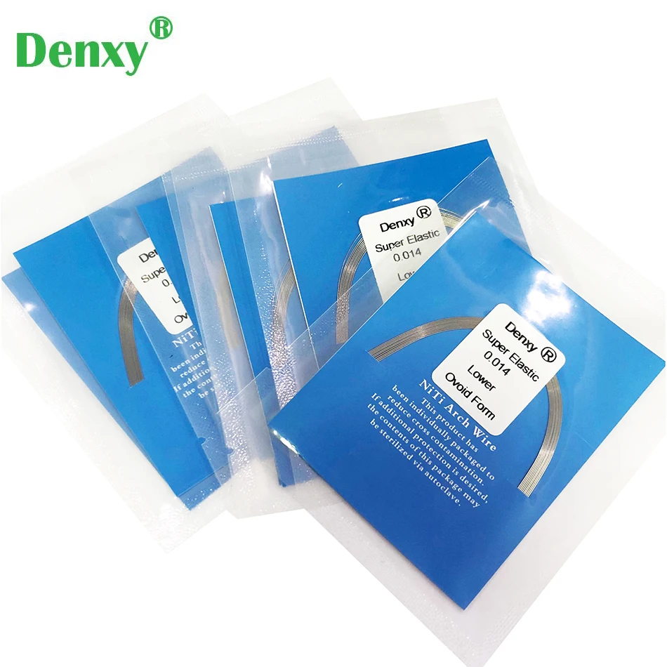 Denxy Dental 100pc High Quality Niti Archwire Super Elastic Niti Wire Orthodontic Niti Dental Nitinol wires Orthodontic wire