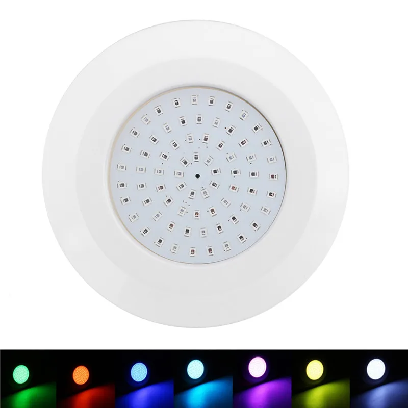 

1pcs 72LED 9W Underwater Swimming Pool Light Spa Pond Lamp DC12V IP68 Waterproof RGB with Controller Support Dropshipping