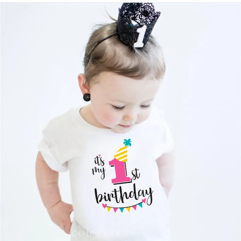 It\'s My First Birthday Family Matching Clothes Mommy Daddy and Daughter Son Birthday Tshirts Outfits  Girl Boy Party Tee