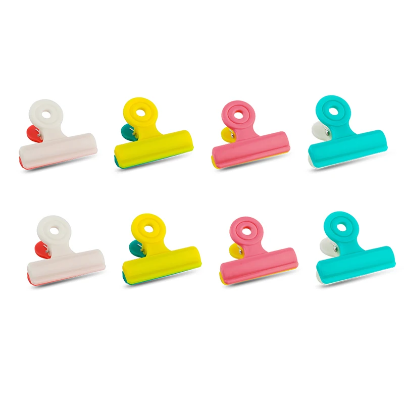 8 Teile/los Multifunktions Tasche Chip Clips, Frische Lebensmittel Clips, Foto Datei Klemmen, Verschiedene Farben Luft Engen Dichtung Griff für Küche Dichtung – Detail 10