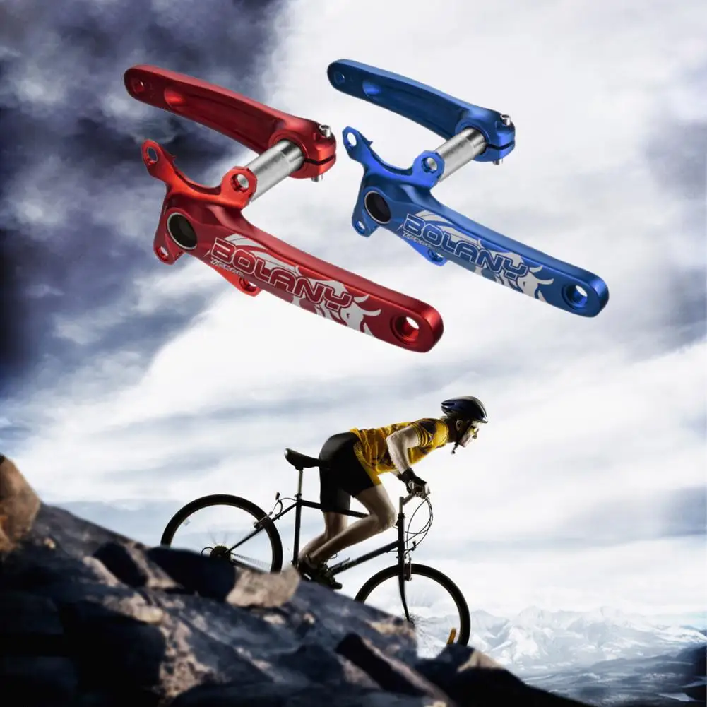 2Pcs Bolany Bicycle Crank Arm High Compatibility Vibrant Color Bike Accessories Fixed Gear Bike Connecting Rods for Bike