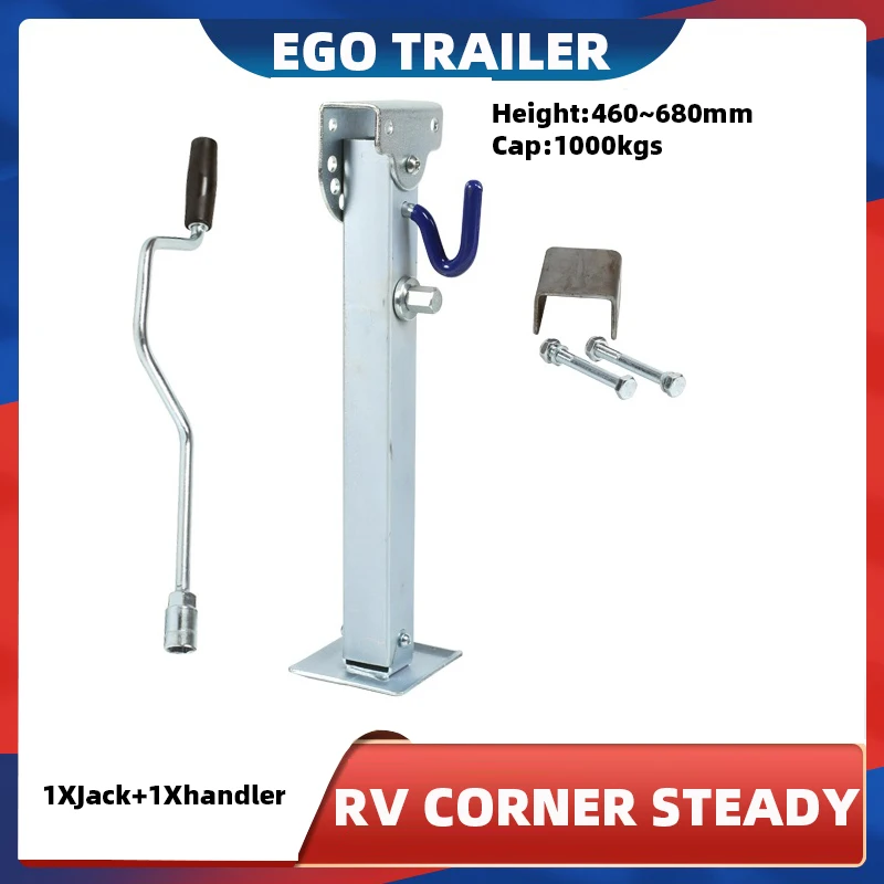 

EGO TRAILER Stabilser Legs Drop Down Caravan parking legs Motorhome Camping RV Trailer prop stands corner steady 460~680mm