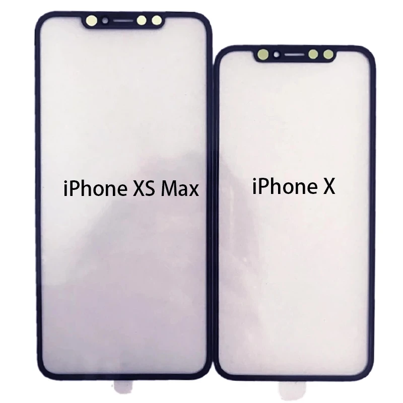 Outer Glass For iPhone 5S 6 6s plus 7 plus 8 Plus 11 Repair Parts No Display Only Glass Screen Panel Lens +OCA For iPhone X XR