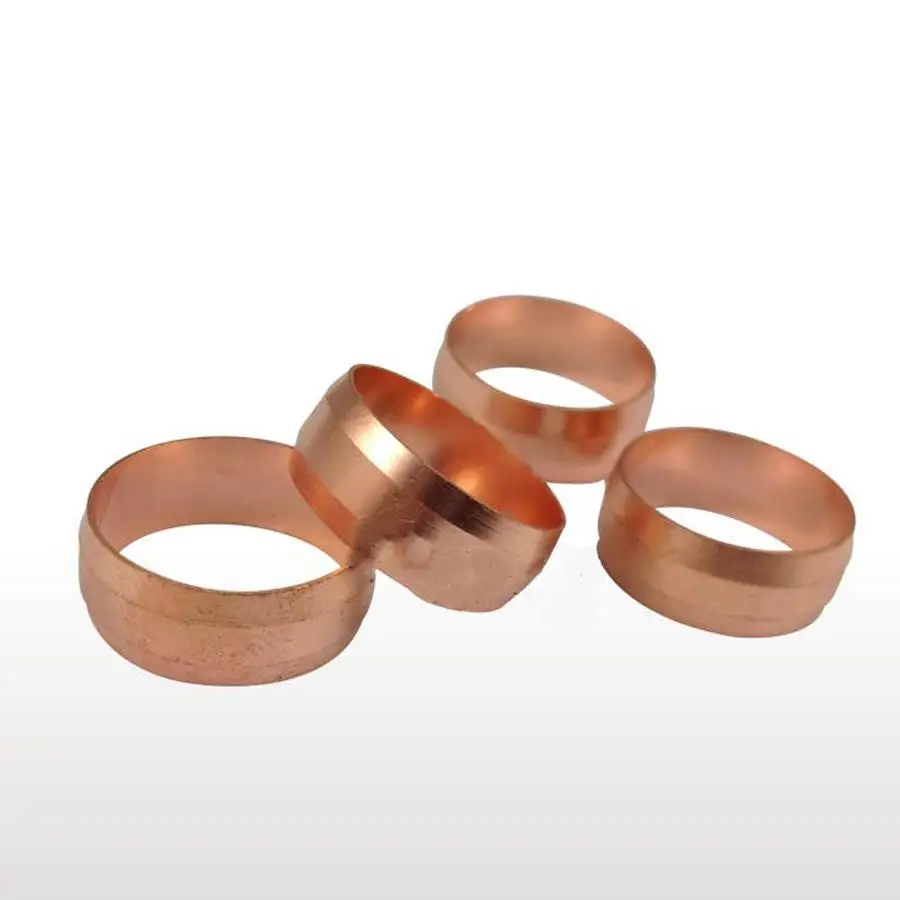 5 PCS Fit 22mm Tube OD CopperFerrule Ring For Compression Union 5 PCS Fitting Water Gas Oil