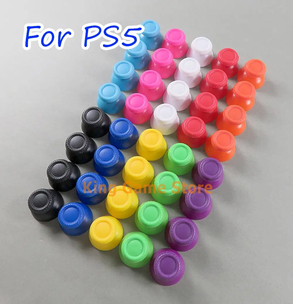 

500pcs/lot Solid color 3D Analog Joystick Stick Module Mushroom Cap For Sony PS5 Playstation 5 Thumbstick Cover