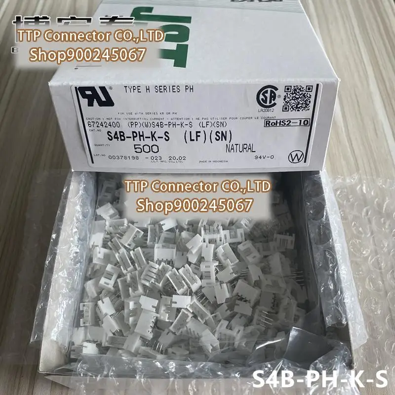 100pcs/lot Connector S4B-PH-K-S(LF)(SN) 2.0MM Leg width4PIN  100% New and Origianl