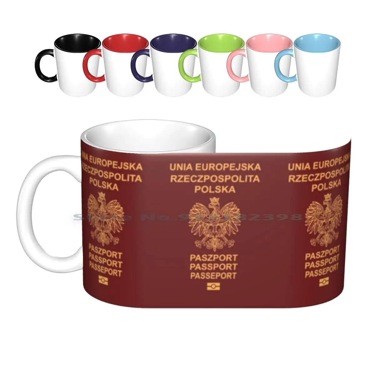 Poland Passport Ceramic Mugs Coffee Cups Milk Tea Mug Poland Polish Passport Polish Polish People Polish Language Polska Unia