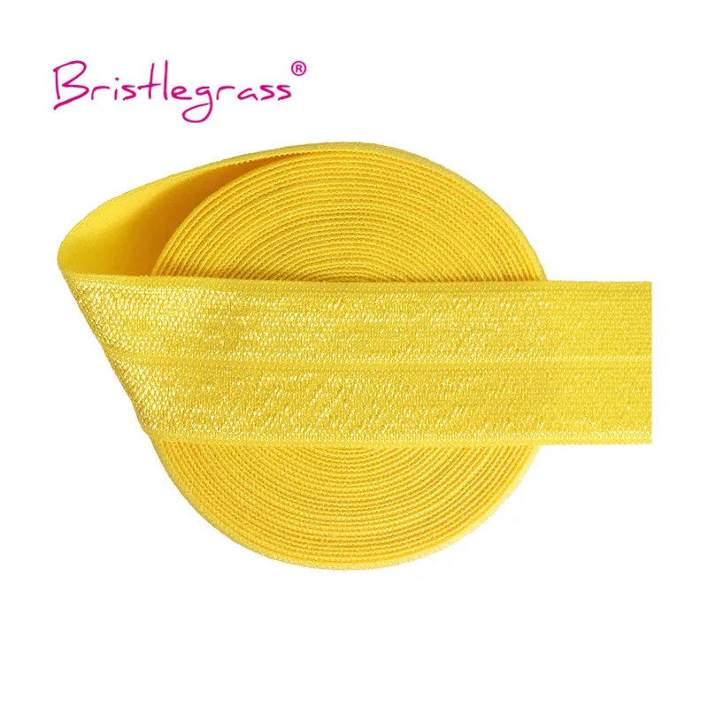 BRISTLEGRASS Großhandel 50 Yard 1 Zoll 25mm Glänzendes FOE Faltbares Elastisches Spandex-Satinband für Stirnbänder, Haarbänder, Kleider und DIY-Näharbeiten – Detail 32
