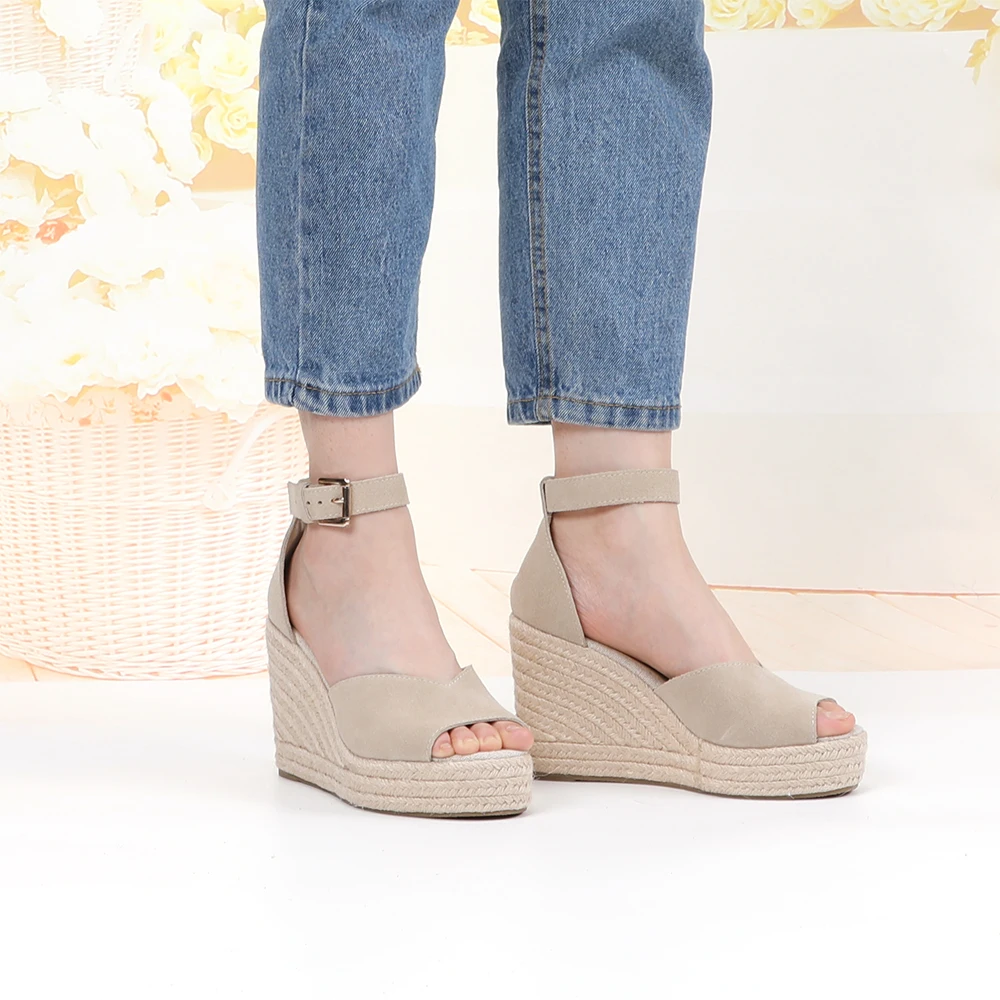 Sandalias Mujer Sapatos Mulher Tienda Soludos sandały na koturnie z wysokim obcasem buty obcas na sukienki obcasy letnia wyprzedaż Slip On Wedge