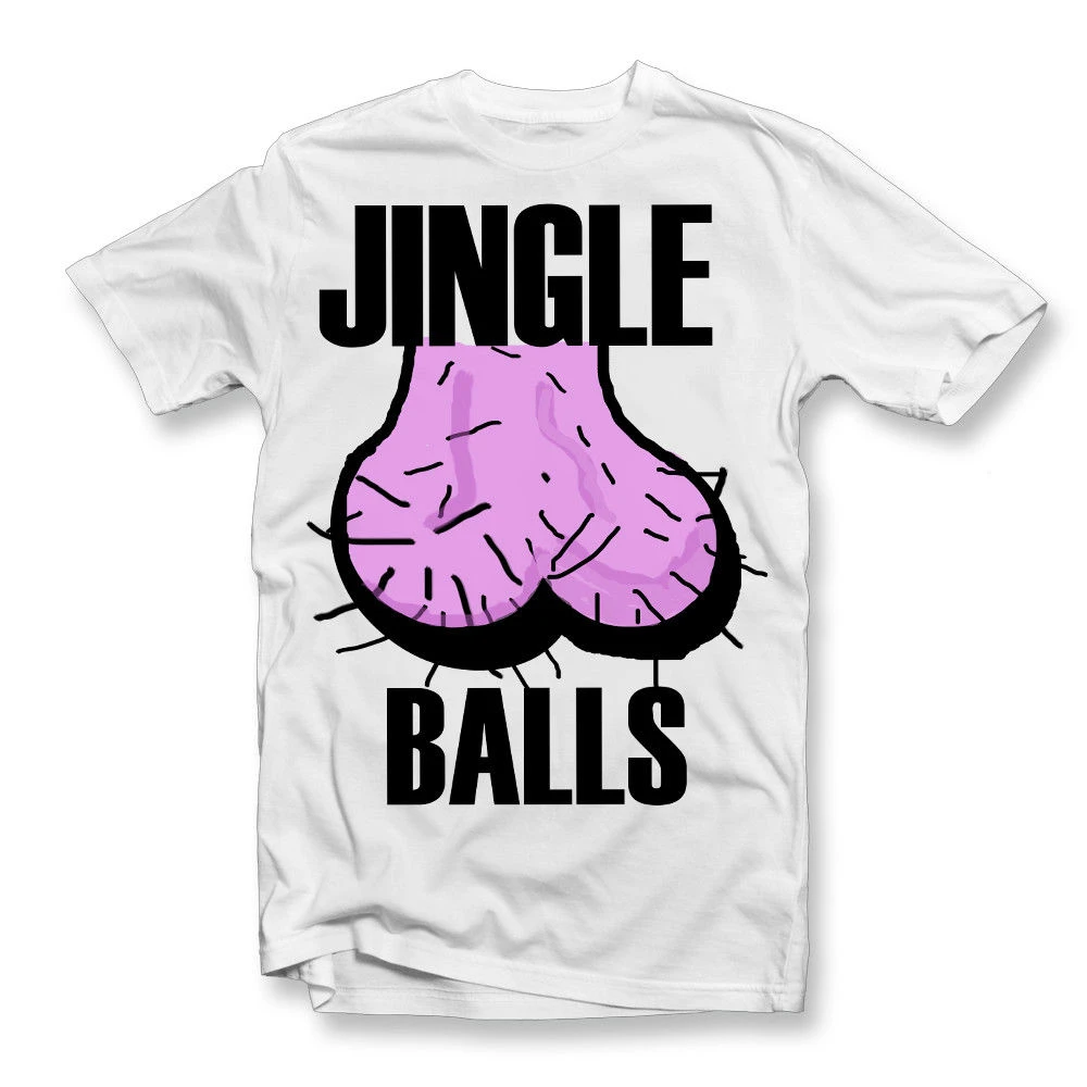 Jingle Balls T - Shirt Rude Christmas Gift Ugly Xmas Funny Secret Santa Male Female Tee Shirt