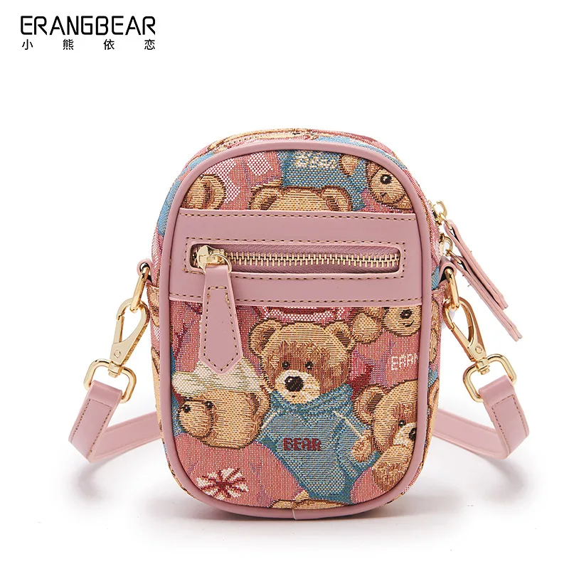 

ZoeyWork1037 manufacturer's new canvas cute small bag, one shoulder, cross bag, fashion woven flower mobile phone bag wallet