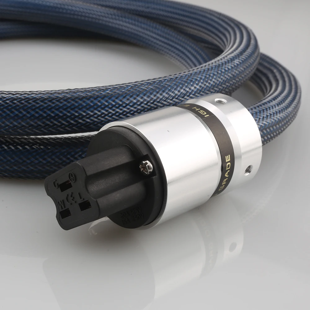 HI-End Audiocrast P111 + DW15 HIFI C19 кабель питания посеребренный шнур питания США медь ЕС позолоченный штекер питания 20A C19 IEC мама