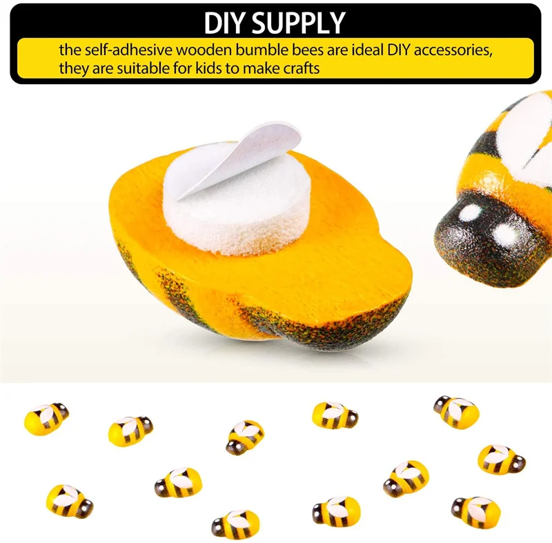 100pcs Tiny Resin Bees Ladybugs Craft Garden Red Landscape Ladybug Decoration DIY Little Animal Figurines Decor Ornaments