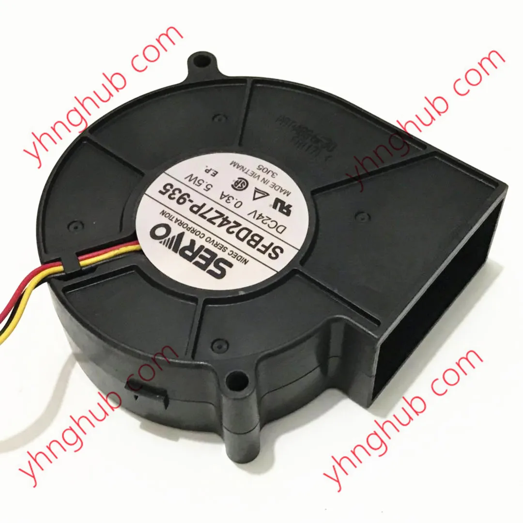 

SERVO SFBD24Z7P-935 DC 24V 0.3A 90x90x32mm 3- Wire Server Cooling Fan