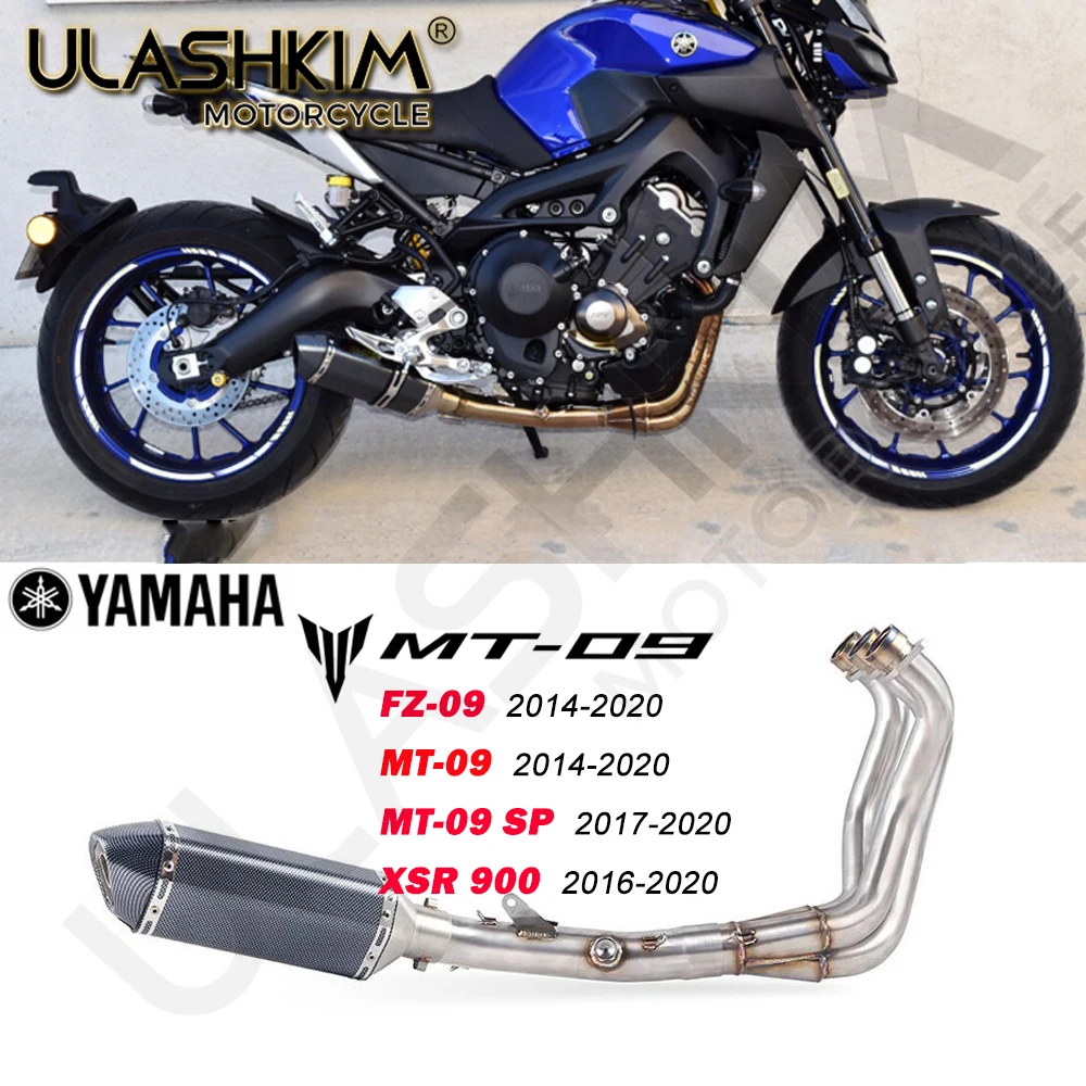 Full System For Yamaha Fz09 Mt09 mt-09 fz-09 Xsr900 2013 To 2021 Motorcycle Escape Exhaust Motorcycle Exhaust Full System