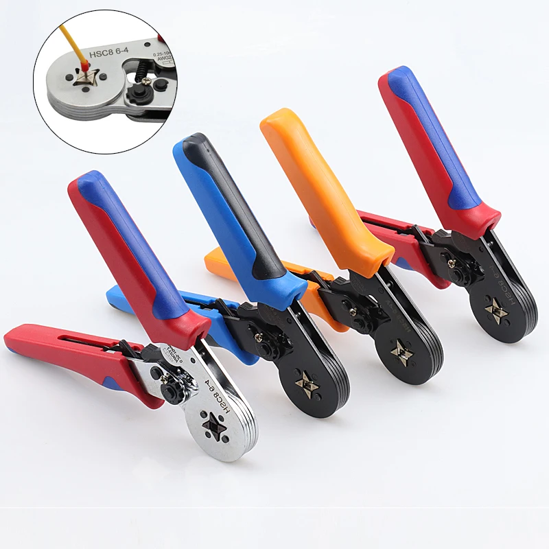 Crimper Connector Pliers Set 0.25-10mm2 Press Pliers Crimping Tool Tight Terminals 1200 Wire Pipe End Dlamp