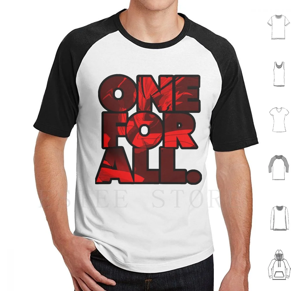 One For All All Might T Shirt DIY Big Size 100% Cotton All Might Anime Manga Mina My Hero Plus Ultra All Might Plus Ultra B