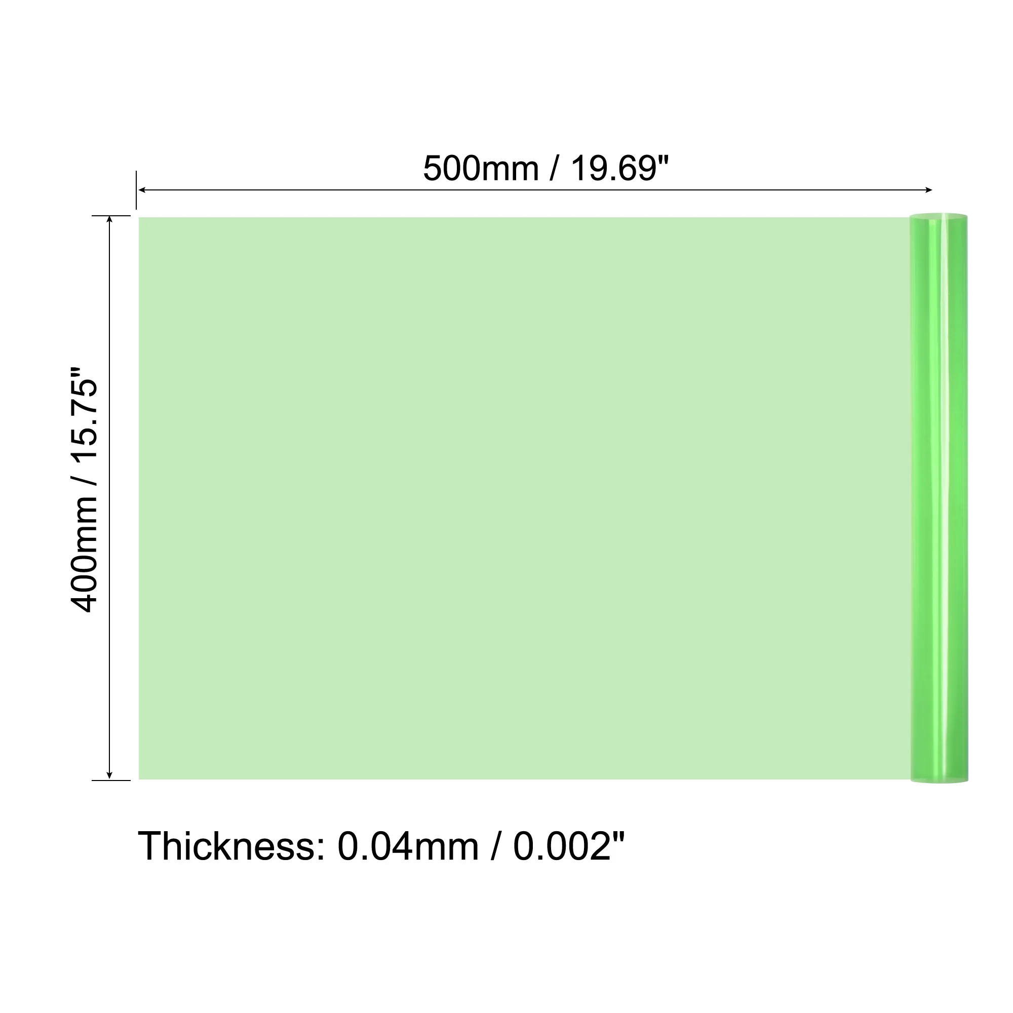 UXCELL 40x50cm Color Correction Gel Color Filter Paper Polyester Film Green for Camera Studio Light Stage Lighting Redhead Light