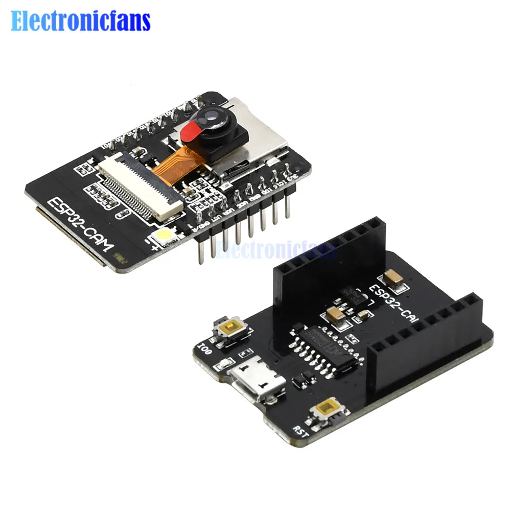 ESP32-CAM-MB WIFI Bluetooth Development Board OV2640 Camera Module Support Picture Shoot Video Preview Micro USB to Serial Port