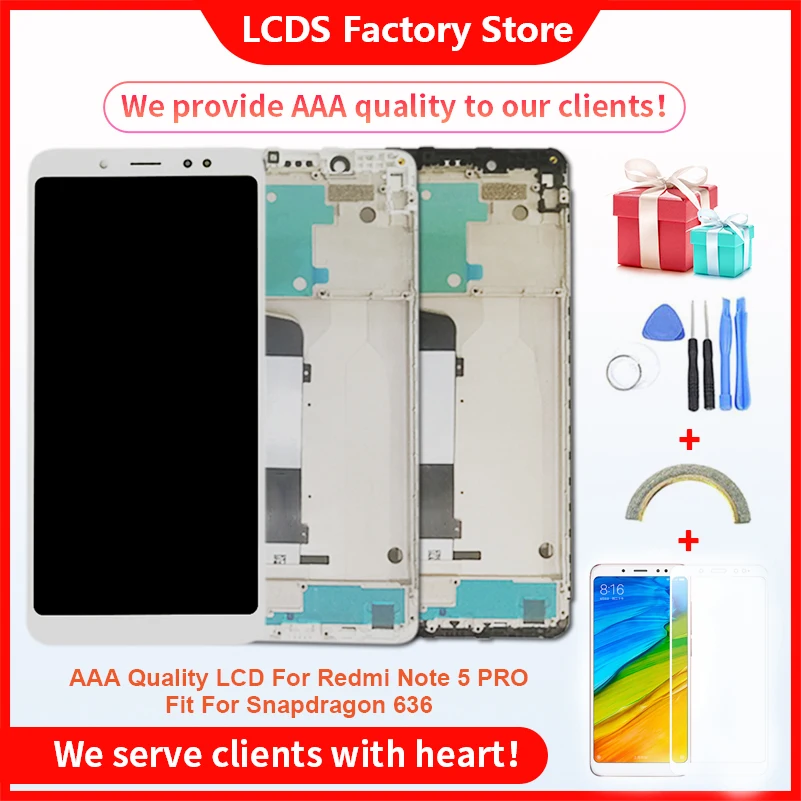 

10-Touch AAA Quality LCD For Xiaomi Redmi Note 5 Pro LCD With Frame Display Screen For Redmi Note 5 LCD Snapdragon 636