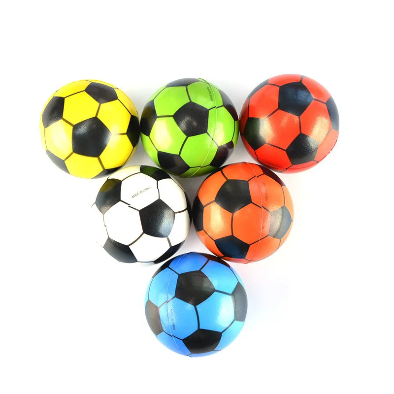 6 Stks/zak 6.3Cm Anti Stress Bal Relief Voetbal Basketbal Tennis Soft Foam Rubber Squeeze Bal Speelgoed Voor Kinderen