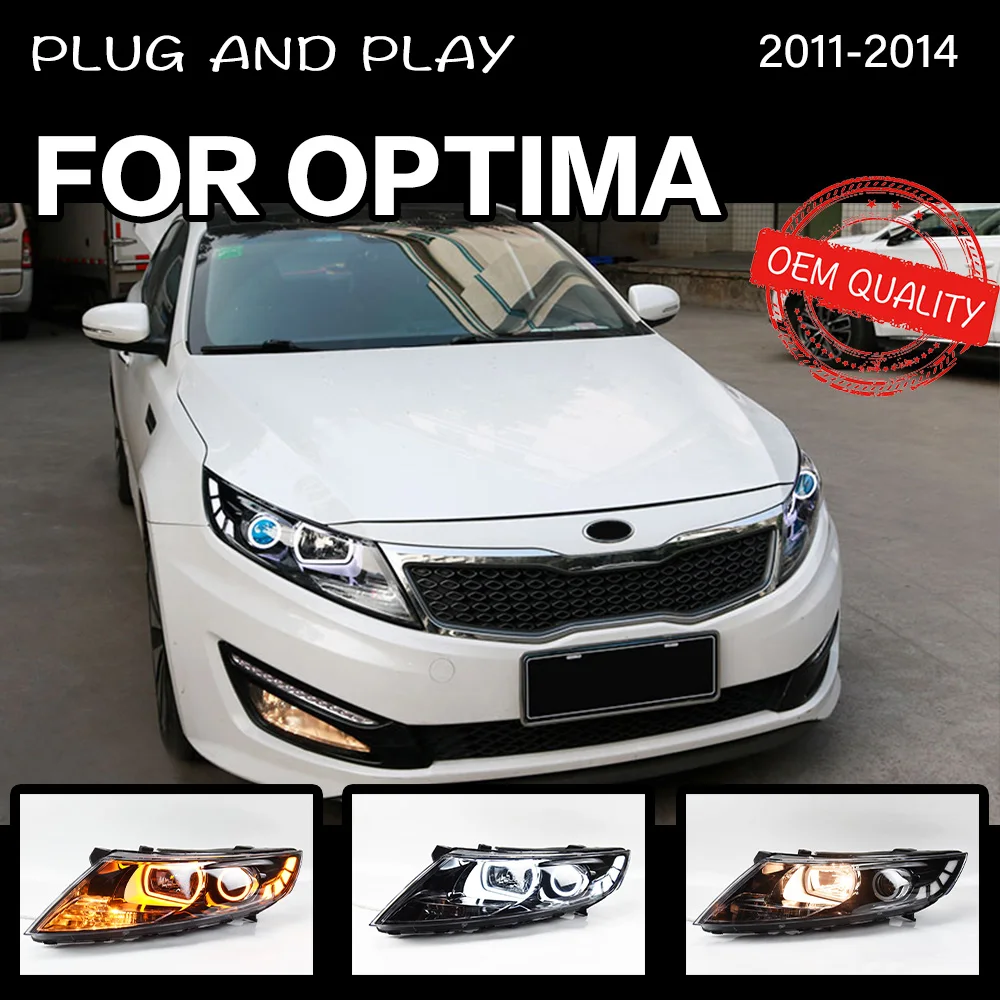 Faros delanteros LED para KIA K5 Optima 2011, 2012, 2013, 2014, repuesto