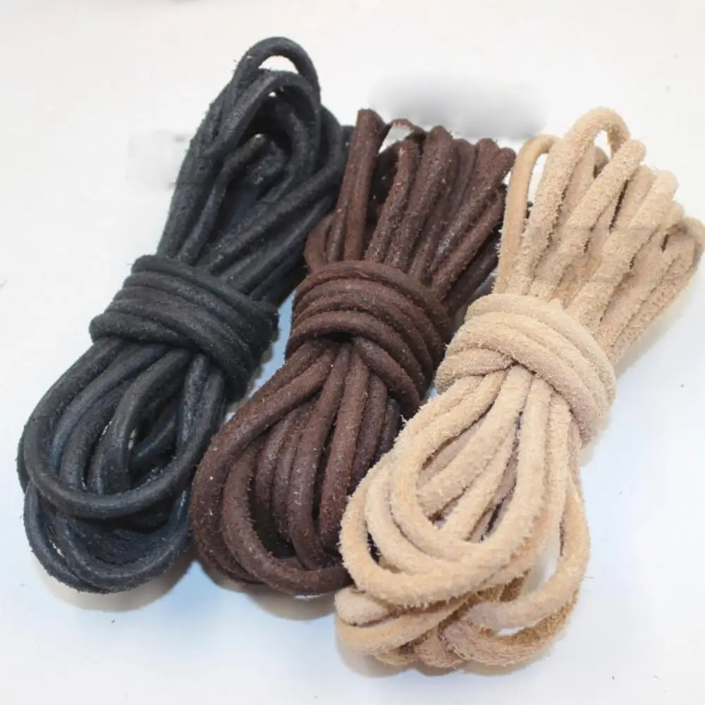 REGELIN  2meters/lot 2/3/4/5/6/8mm Genuine Cow Leather Cord Brown Bracelet CordDIY Bracelets Necklace Making Jewelry Accessories