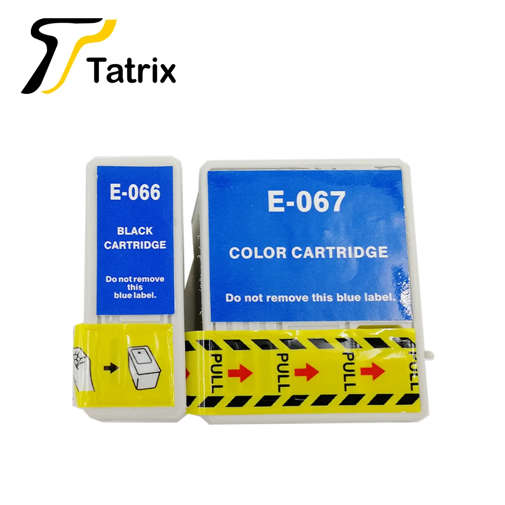 Tatrix T066 T067 خرطوشة حبر نافثة للحبر بألوان ممتازة متوافقة لطابعة إبسون ستيلوس C48