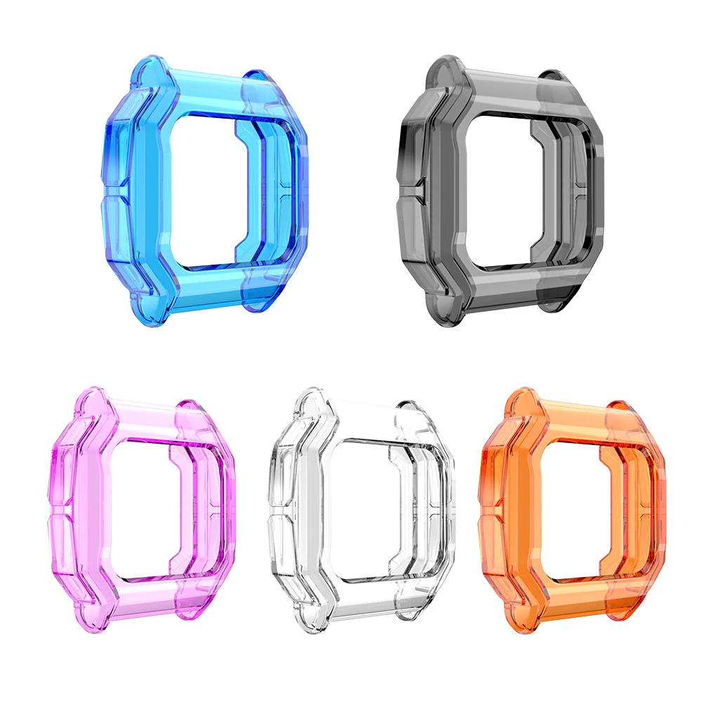 BEHUA For Huami Amazfit Neo TPU Watch Case Cover Smart Bracelet Protective Frame Shell Replacement Shockproof Clear Cases